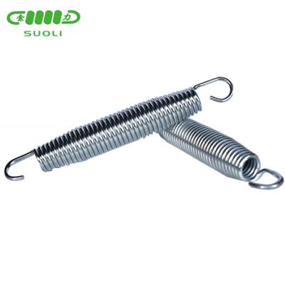 China Coil Factory Price Customized Big Tension Springs Heavy Duty Hook Mounted High Extension Springs For Trampoline for sale