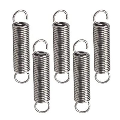 China Custom Stainless Coil Over Coil Constant High Extension Spiral Zinc Plating Small Double Hook Galvanized Coil Tension Springs for sale