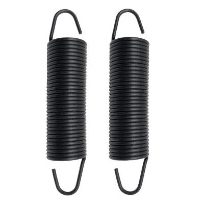 China Factory Constant Extension Spring Steel Spiral Coil Coil Black Galvanized Double Hook Tension Springs Manufacturer for sale