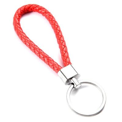 China Luxury Bulk Luxury Sublimation Blanks Logo Pop It Car Faux Rope Leather Bracelet Key Chain for sale