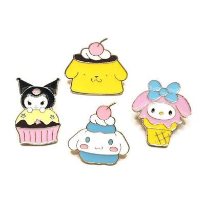 China China kids promotion gifts anime cartoon dog cinnamon roll melody sanrio enamel pin set for sale