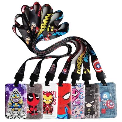 China Campus Luxury Card Student Wonder Anime Cartoon Bag ID Card Holder Strap Neck Hanging Lanyard for sale