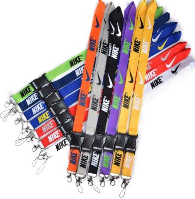 China Ni KE Fashion Neck Lanyard Nylon Luxury Lanyard Wrist Strap Detached Silk Woven Key Chain for sale