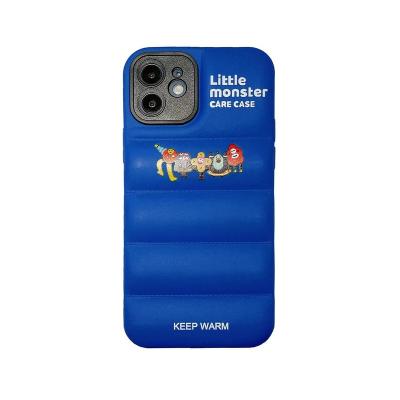 China 3d sublimation shockproof wholesale luxury marble fashion kawaii garbage monster blue phone case for cellphone for sale