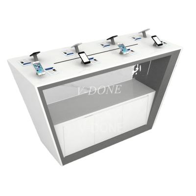 China Accessories Digital Products Store / Phones Shop Customized Phone Display Showcase Earphone Display Rack Cabinet Manufacturers for sale