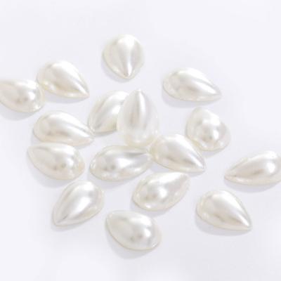 China DIY Craft Xiaopu Drop Shaped Flat Back ABS Bead DIY For Nail Art Garment Decoration Accessories Wholesale Loose for sale