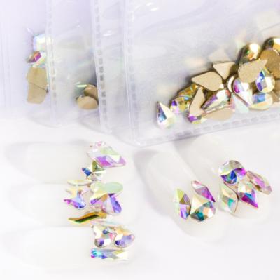 China DIY Craft Wholesale K9 ab High Quality Crystal Rhinestone Sew On Rhinestone For Nail Art Accessories for sale