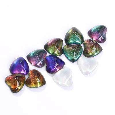 China Xiaopu DIY Craft Heart Shaped Soft Surface High Quality Glass K9 DIY Rhinestones For Garment Shoes Nail Art Decoration Accessories for sale