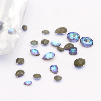 China Xiaopu Sales K9 Shiny Whole Glass Fancy Stone Crystal Random Mixed Nail Art Flatback Rhinestones Random Sales K9 For Nail Art for sale