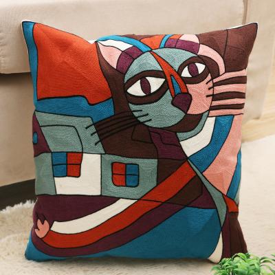 China Hot Selling Custom OEM Art Home Decor Abstract Pillowcases Living Room Sofa Pillow Cushion Cover For Factory Wholesale Anti-Static for sale