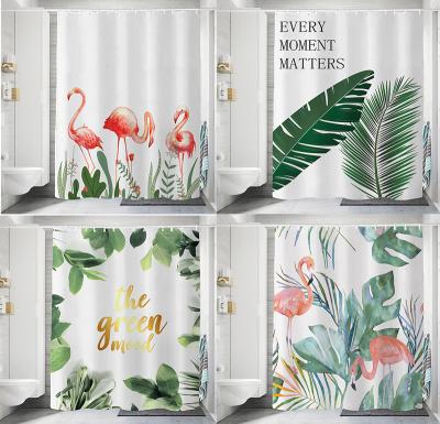 China Cheap Viable Custom Bathroom Factory Design Waterproof Printing Shower Curtain For Hotel And Home Bathroom Style Room Accessory Color for sale