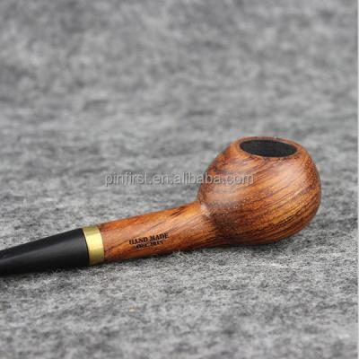 China Rose Wood Straight Type Smoking Tobacco Pipe Healthy Smoking Wooden Smoking Pipe for sale