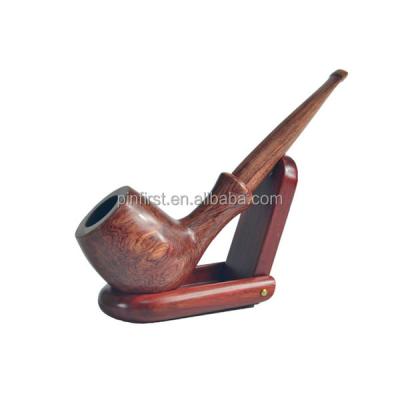 China Solid Rosewood Tobacco Pipe 9mm Wood Filter Tobacco Healthy Smoking Pipe For Smoking With Smoking Pipe for sale