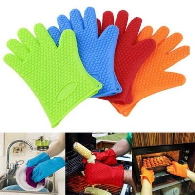 China Heavy Duty Anti-Cut Heat Proof BBQ Grilling Cooking Gloves For Kitchen Hot Cooking&Camping for sale