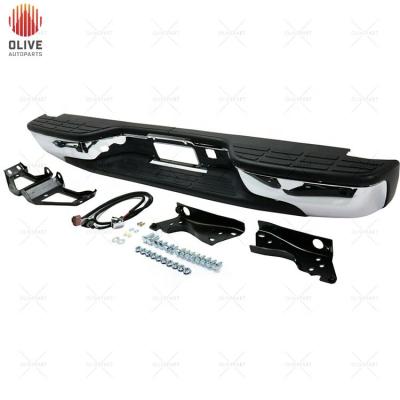 China Mounting Hardware Chrome Included Rear Step Bumper Assembly For Chevy Silver Hustle GMC Sierra 1500 99-06 for sale