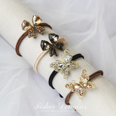 China New Rhinestone Ring 2022 Elastic Hair Band Elastic Hair Ring Rope Holder Hair Scrunchie Pearl Hair Rope Holder Headdress Elegant Women Girls for sale