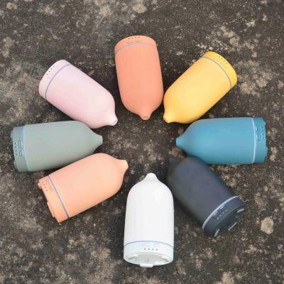 China Hotel factory 8 color ceramic aroma diffuser, can add custom logo and packing for sale