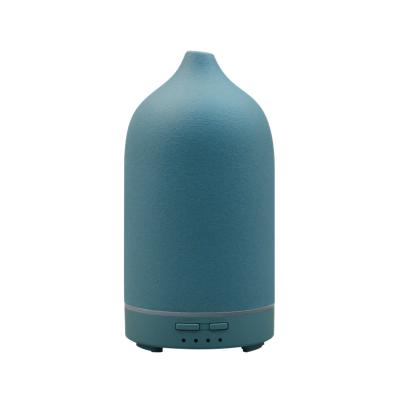 China Hotel Essential Blue Color Ceramic Stone Material Aroma Diffuser With Cheap Price for sale