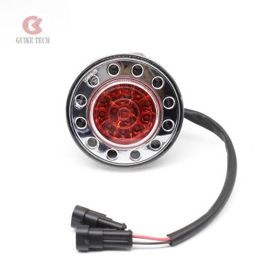 China Original parts bus and coach stop lamp Wenguang ZD495 LED simple circular rear position and stop lamp ZD495 for sale