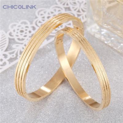 China Color Not Fade Factory Couple Bracelets Jewelry Rose Gold Silver 304 Stainless Steel Gold Women Bracelets Bangles for sale