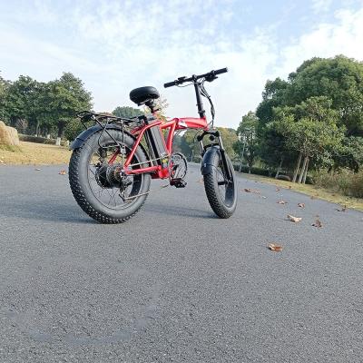 China Cheap Price Aluminum Alloy Ebike Folding 20 Inch Fat Tire Hydraulic Brake for sale