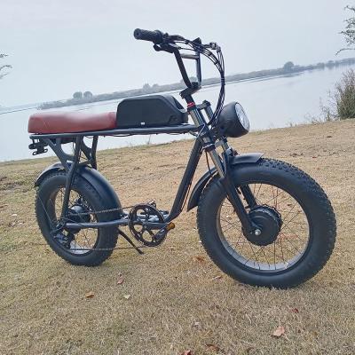 China Steel Cheap Price Electric Mountain Bike Double Suspension Fork Electric Mountain Bike for sale