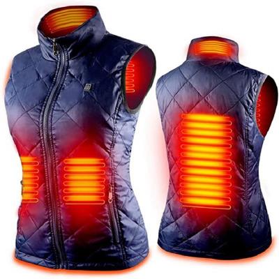 China Waterproof Women's Suit Women's Flexible Winter Jacket Heating Vest Autumn And Winter Cotton Infrared Warm Vest for sale