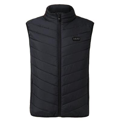 China Winter Anti-wrinkle Vest Hunting Ski Heating Vest Motorcycle Jacket USB Antifreeze Powered Heated Clothes Heating Vests for sale