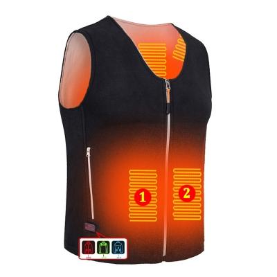 China Waterproof Outdoor Thermostatic Heating Vest Winter Vest Washable Sports Mountaineering Skiing Heated Jacket Heated Vests for sale