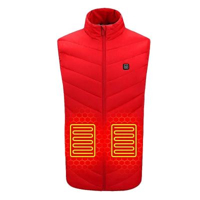 China Anti-wrinkle Winter Clothes Passionate Men Hunting Ski Heating Vests Motorcycle Jacket USB Antifreeze Powered Heating Vest for sale