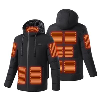 China Wholesale QUICK DRY Hooded Jacket High Quality Cotton USB Heated Men Sports Jackets Heated Men's Jacket for sale