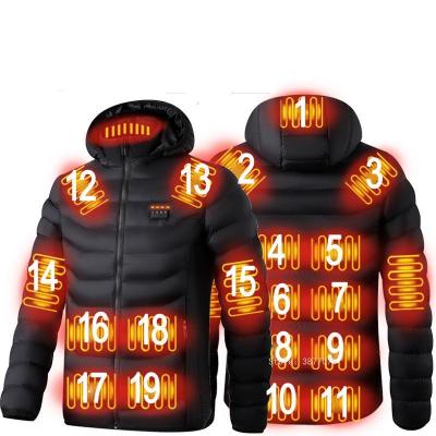 China High Quality QUICK DRY Parkas Men Coat Heated Jacket Thickening Men Waterproof Heating Shirt Men Winter Warm Jackets for sale