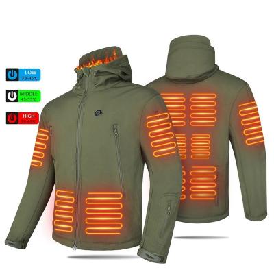 China QUICK DRY Ski Windproof Rise Keep Warm Bottom Fishing Clothes USB Heating Winter Heated Jacket Heated Jacket for sale