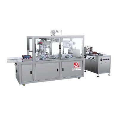 China Pneumatic Transparent Food Film Box Packing Machine for sale