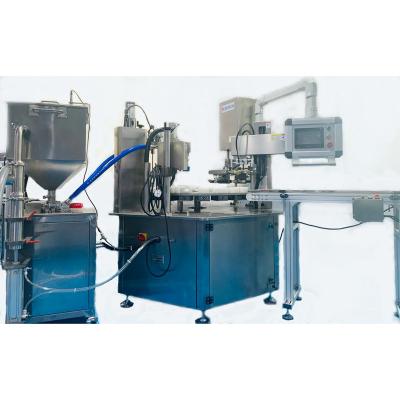 China Automatic Linear Type Chemical Viscous Liquid/Cream/Lotion/Cosmetic Filling Machine for sale