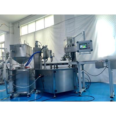 China Chemical Cosmetic Water Cream Filling And Capping Machine Suitable For Multi-bottle Type for sale