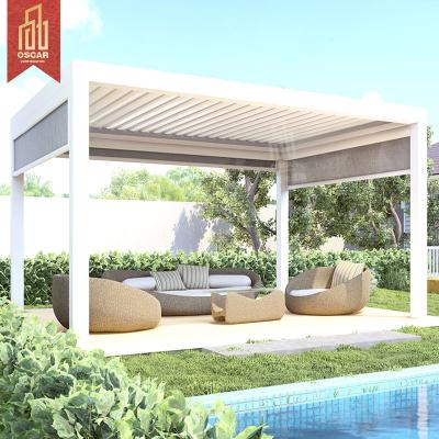 China Easily Assembled Aluminum Bioclimate Roof Foshan Pergola Window Top Pergola for sale