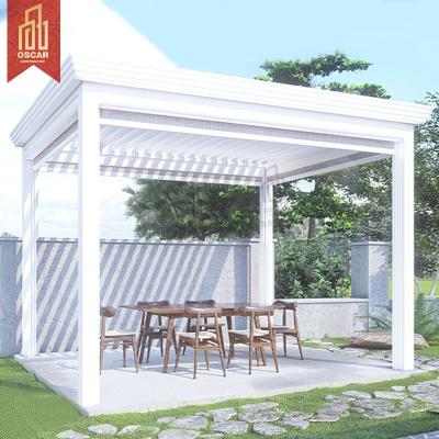 China Easily Assembled Bioclimatica Outdoor Aluminum Gazebo Pergola Electric Parking Lot for sale