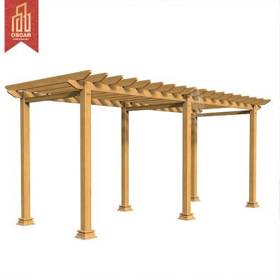 China Factory Direct Supply High Quality Eco-friendly Easily Assembled Aluminum Alloy Garden Grape Trellis Pergola for sale