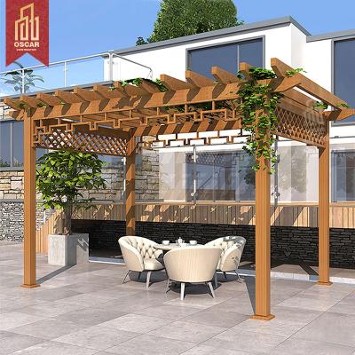 China New Hot Sale Style Garden Vineyard Vineyard Aluminum Alloy Pergola Trellis Easily Assembled for sale