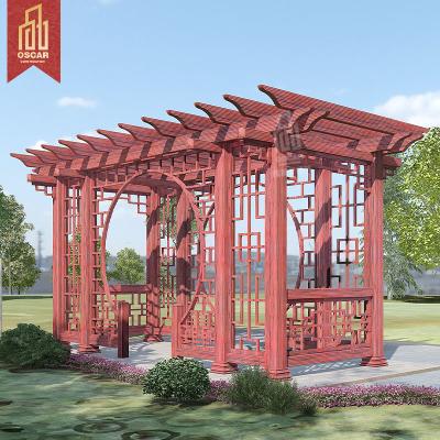 China Modern Design Easily Assembled Outdoor High Quality Pergolas Waterproof Garden Aluminum Pergola for sale