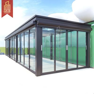 China Modern Glass House Factory Price Sunroom Style Prefab Sunroom Aluminum Foil For New Solarium Tempered Glass for sale