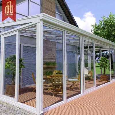 China Customized Modern Designs Aluminum Garden Sunroom Solarium For Villa for sale