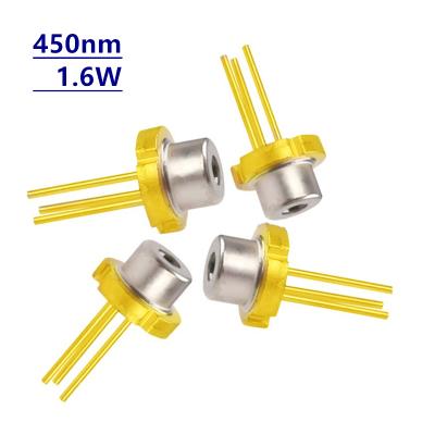 China New PL TB450B ​​450nm 1.6w High Power Laser Light PLTB450B ​​5.6mm 1600mw LD 440nm 460nm Blue Laser Diode for sale