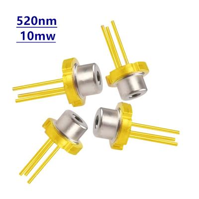 China Green light TO-18 LD 5.6mm 515nm laser diode 520nm 10mw laser light 520nm 10mw NO palladium for sale