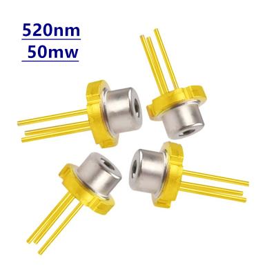 China Laser Light 520nm 50mw Laser Diode No Palladium TO18 LD 5.6mm Green Light 515nm 530nm DIY/LAB for sale