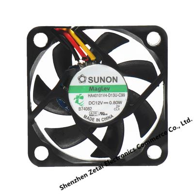 China Exhaust fan HA40101V4-D13U-C99 12V 0.8W fan HA40101V4-D13U-C99 12V 0.8W DC fan 40x40x10mm silent maglev axial flow brushless fan for sale