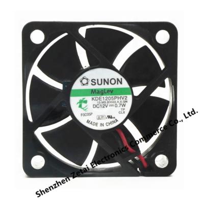 China Exhaust fan50x50x15mm ventilation SUNON 5015 KDE1205PHV2 12V 0.7W axial flow DC 12volt silent fan maglev brushless fan for sale