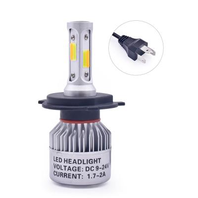 China OEM 6030 Aluminum Super Bright Mini 6000Lm 72W H3 H1 H11 880 Led Bulbs H4 Led Headlight H7 Led Headlight Car Auto H7 M2 H4 Led Headlight for sale