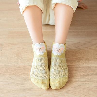 China Mesh Ankle Socks Toddler Girls Cute Animal Women Antibacterial Antibacterial Summer Low Cut Tube Socks for sale